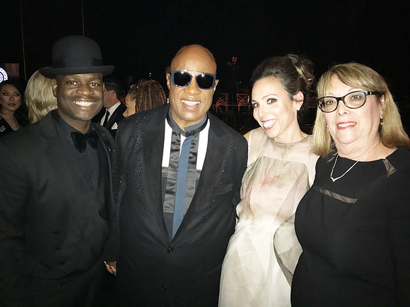 Joseph Hobbs and Stevie Wonder