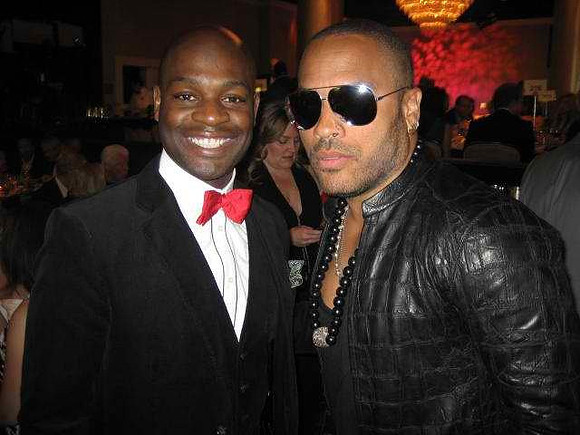 Joseph Hobbs and Lenny Kravitz