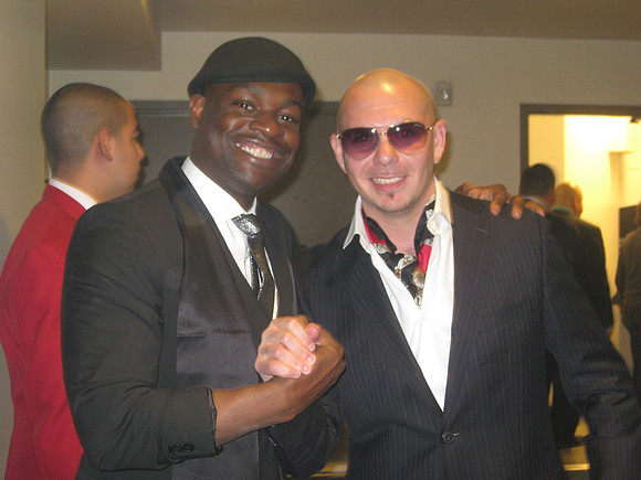 Joseph Hobbs and Pit Bull